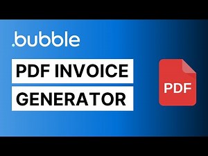 Add a PDF Invoice Generator to your Bubble.io app in under 10 minutes! (tutorial)