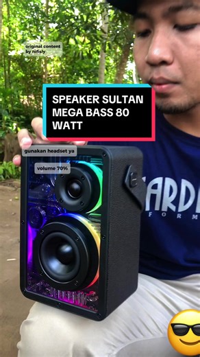 Speaker Bluetooth Sultan Megabass Transparan - Suara Full Bass 80 Watt