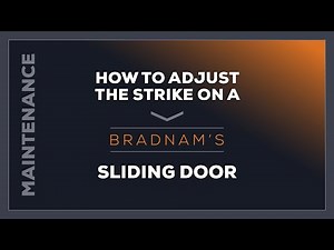 Do It Yourself: How to adjust the strike on a Bradnam’s sliding door