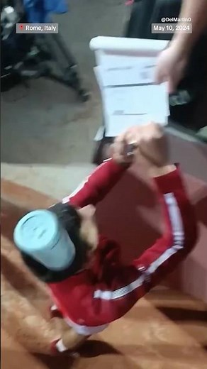 Novak Djokovic accidentally hit in head with water bottle