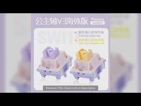 MMD Princess Switch V3 V4 Linear Tactile HIFI Sound Hot Swap Kits Switches Mechanical Keyboard Gamin