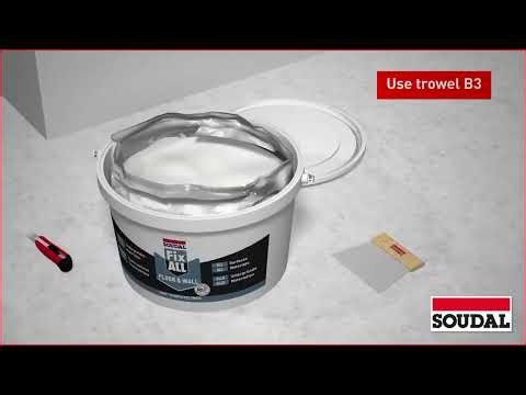 Application Demo | Soudal Fix All SMX Floor & Wall Multi-Purpose Trowel Adhesive