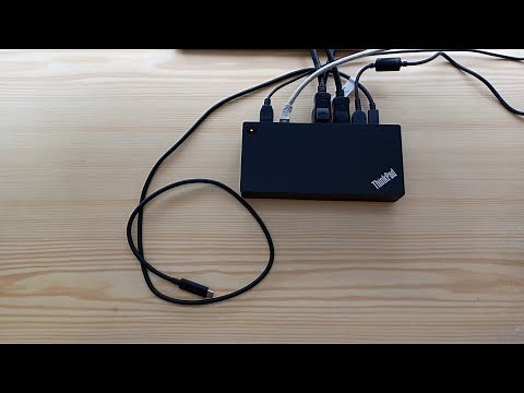 Lenovo 40AY Docking Station Unboxing & Review