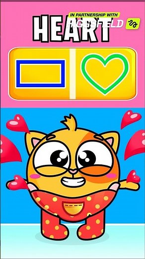 Can you guess these shapes? 🟥🔴 Funny sensory game ideas #forkids