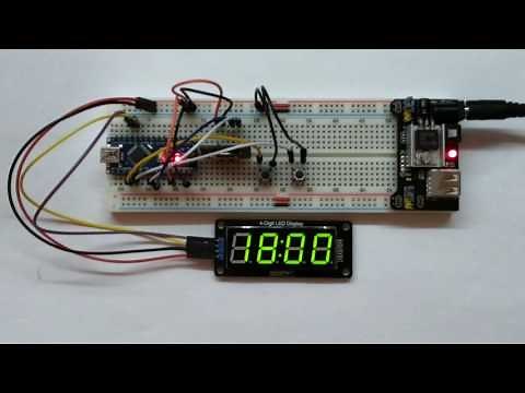 Arduino Clock with 4-digit, 7-segment LED Display