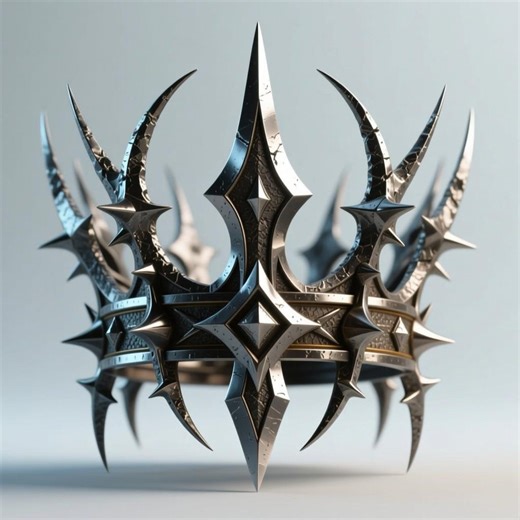 Gothic Spiked Crown STL: 3D Printable Fantasy Headpiece (digital File) - Etsy