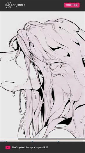 This Line Art Trick Adds Instant Depth to your Hair #arttutorial #arttips #howtodrawhair