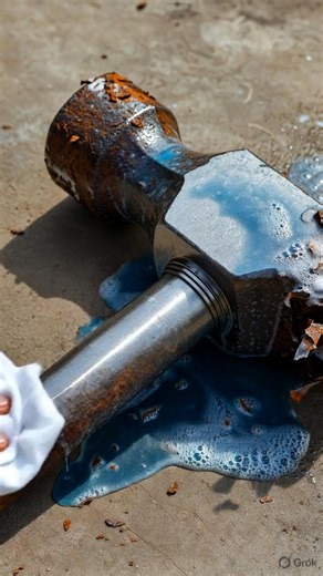 Extreme Rusted Steel Hammer Head Restoration | Satisfying Rust Removal in 4K 🔥