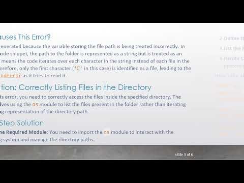 Fixing FileNotFoundError in Python while Accessing Files with OpenCV