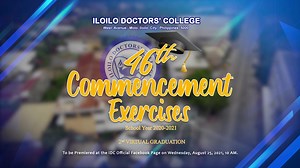3K views · 89 reactions | The 46th Commencement Exercises SY 2020-2021, 2nd Virtual Graduation will premiere on Wednesday, August 25, 2021, 10 AM. | Iloilo Doctors' College - IDC | Facebook