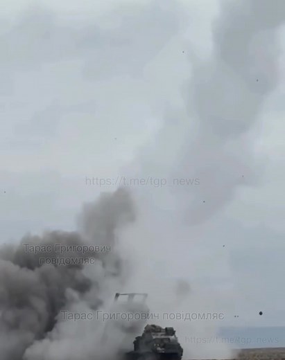 24K views · 318 reactions | Footage shows the high-precision MLRS M270 striking Russian assault groups in the Donetsk region — the first such video to appear in a long time. | Russian invasion into Ukraine: LIVE | Facebook