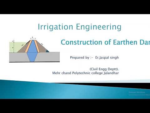 Method of construction of Earthen Dam SSC JE | PPSC JE