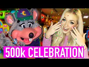 500k CELEBRATION LIVE AT CHUCK E CHEESE ARCADE!