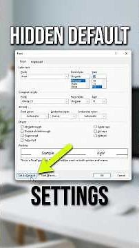 Microsoft Word: Set Default Page Layout, Font & Paragraph Settings