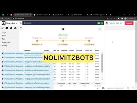 NOT More Than 1 loss In a Row Binary Bot (Free Download)