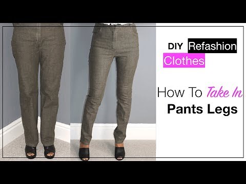 How To Take In Pants Legs The Easy Way