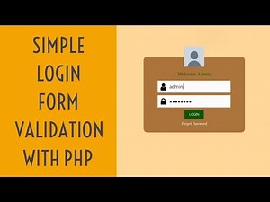 Simple login form validation with php