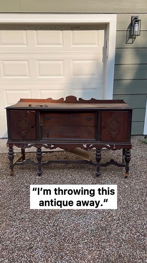I couldn't let this century-old buffet get thrown away. What do you think? | Maggie McGaugh