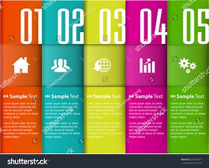 Colorful Modern Text Box Template Website Stock Vector (Royalty Free) 220823317 | Shutterstock