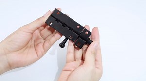 Alise Slide Lock SUS304 Stainless Steel Gate Latch, Slide Bolt Latch,Thickened Heavy Door Latch Lock,6 Inch Black Barrel Bolt Latch, Security Slide Latch Lock