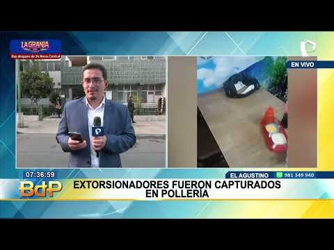 Incredible! Extortionists arrested at a chicken restaurant in El Agustino 🚓👏