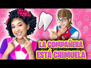 La compañera está chimuela | Se le cae el diente por accidente | La compañera le miente al compañero