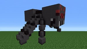 Minecraft Tutorial: How To Make A Spider Statue