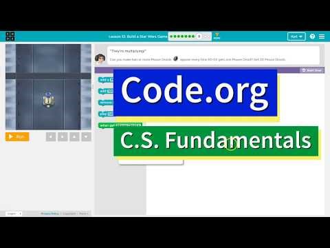 Code.org Lesson 7.8 Build a Star Wars Game | Answers Explained | Course D
