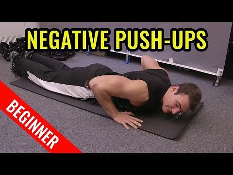 How to do Negative Push Ups (beginner)