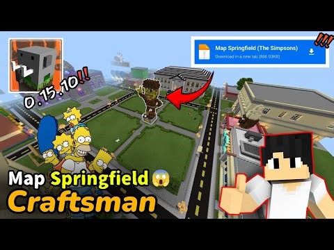 Craftsman: Map Springfield - The Simpsons | Review + Share | Craftsman 0.15.10