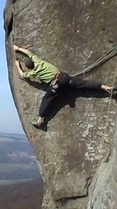 Route Spotlight: Elder Statesman (E7 7b), Curbar Edge 📍 18m. @rockfax Description Climb Elder Crack to above the crux, then with a high runner, puzzle out how to gain the left side of the arete. Finish ‘easily’. FA. @ste_mcclure 2004. 🧗‍♂️ @ste_mcclure 🎥 Adrian Berry / Planet Fear #tradclimbing #rockclimbing | UKClimbing.com