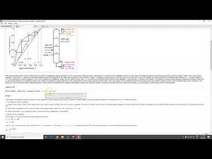 Animation - Application of a McCabe Thiele Method for Methanol Water Separation (Lec062)