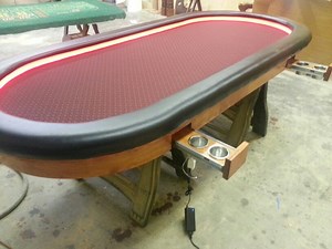 How To Build A Poker Table With Cup Holders