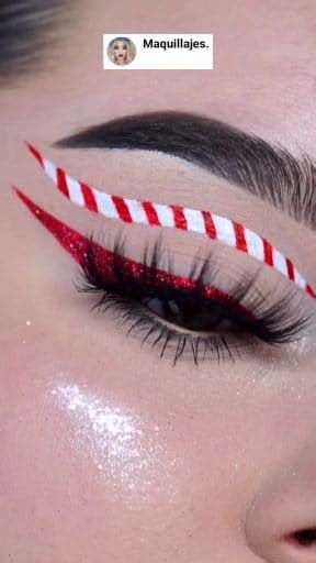 Navidad 🎅🍭 #navidad #crhistmas #Makeup #maquillaje #makeupartist #makeuptutorial #santaclaus | Maquillajes.