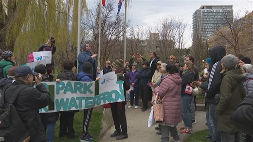 Residents gather at Little Norway Park amid proposal to alter Billy Bishop airport