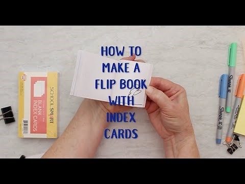 How to Make a Flip Book with Index Cards Full Length Tutorial