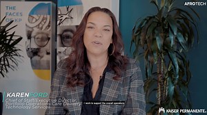 Kaiser Permanente Thrive (KP) is committed to shaping the future of health care and promoting diversity and inclusion. Watch and hear from Karen Ford, Executive Director at KP, to learn why she loves her job and how KP continually gives back to the community! 🤝https://bit.ly/2Rs2xFG #ad | Afrotech