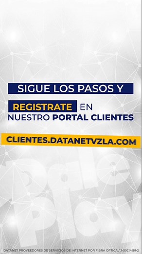 Datanet Vzla on Instagram: "✨ Ahora todo es más rápido 💨 más fácil 🫰🏼y más sencillo, con nuestro botón de pago. 🔘💳 Regístrate hoy mismo en nuestro portal clientes y disfruta de la comodidad de pagar tus facturas en línea! 😎🙌🏼 Sigue los pasos para que puedas completar tu registro de manera efectiva 😎🔥 Conéctate al futuro y Dale play ⚡ 🚀 Comunícate con nuestro Contact Center para más información 📲 04126055300 #Datanet #MetodoDePagos #Rapido #Facil #Sencillo #Registrate #Disfruta #Pagos