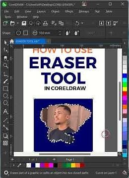 How to Use the Eraser Tool in CorelDRAW | Beginner Tutorial