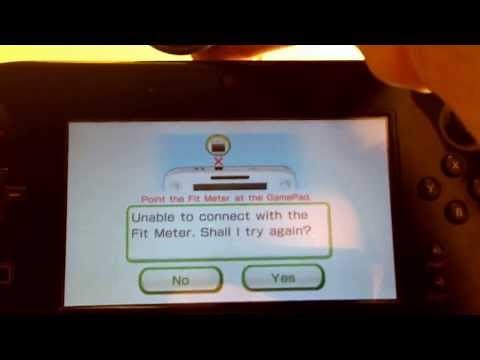 Pairing the Fit Meter with Wii Fit U on the Nintendo Wii U
