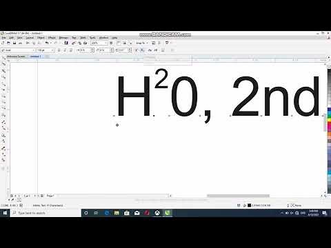 How to use subscript and superscript Corel Draw