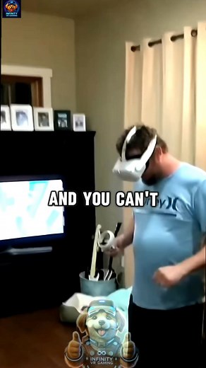The coffee table didn't deserve this! 🙆🏻‍♂️☠️ #vrgaming #vr #virtualrealitygames #vrfails #infinityvrgaming | Infinity VR Gaming