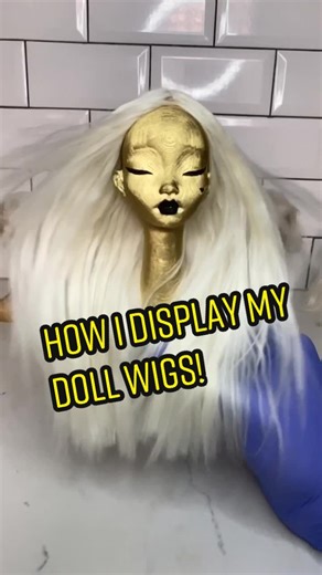 This week my big project was making wig stands for my dolls. Here’s how I did it! #pidgindoll #dollwigs #wigs #3dprinting
