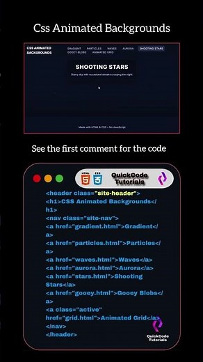 How to Create Stunning CSS Animated Backgrounds | HTML & CSS Tutorial #css #html #cssanimation #html