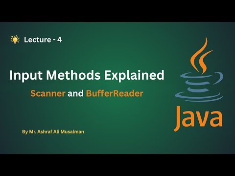 Java Input Methods Explained | BufferReader vs Scanner | Easy Tutorial for Beginners