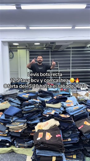 Oferta Levis Bota Recta en Venezuela: 12.5 Tasa BCV y Cachéa