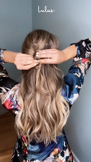 13K views · 23 reactions | ✨ SAVE FOR LATER ✨ try this effortlessly elegant half-up bun updo by @erinvryser for your next spring event 懶 get the step-by-step tutorial on lulus.com/blog! #lovelulus PRODUCTS FEATURED: 曆Put on a Smile Satin Wrap Maxi Dress | Lulus | Facebook