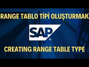 SAP ABAP - SE11 - Creating Range Table Type