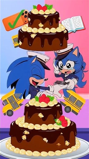 Challenge Day 141: Sonic Splits Objects - Home or School #Sonic The Hedgehog #Sonic #Shorts