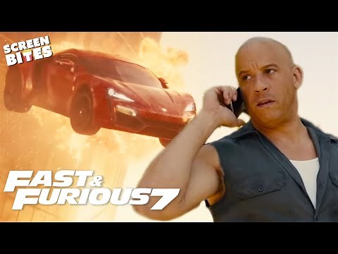 CARS DON'T FLY | Craziest Moments | Fast & Furious 7 (2015) | Screen Bites